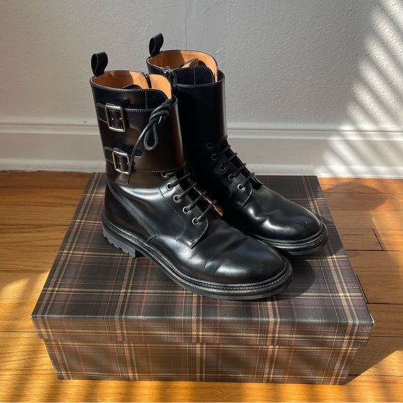 Church’s Carly Glossed-Leather Ankle Boots - Picture 1 of 7